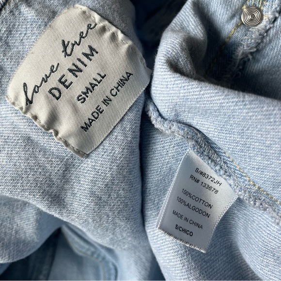 Retro 80s style trucker jacket Love Tree small - Picture 5 of 8